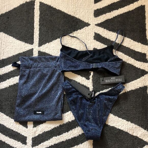 TRIANGL MICA - CHEEKY RIVERSIDE SPARKLE SET WITH BAG NWT - Picture 7 of 7